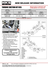 Load image into Gallery viewer, HKS TURBINE SUCTION KIT R35 14021-AN001