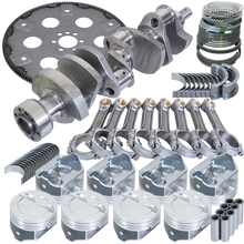 Load image into Gallery viewer, Eagle Chevy 350 1Pc 3.750in Crank 5.700in I-Beam Rod 4.000in Pistons Eagle 168 Tooth FP Bal Assembly