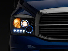 Load image into Gallery viewer, Raxiom 06-08 Dodge RAM 1500 LED Halo Projector Headlights- Black Housing (Clear Lens)