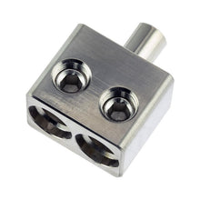 Load image into Gallery viewer, DS18 Dual 1/0-GA to 1/0-GA Amp Input Reducers Offset Stub