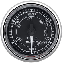 Load image into Gallery viewer, AutoMeter Chrono 2-1/16in 140-380 Degree Temperature Digital Stepper Motor Gauge - Chrome 9740