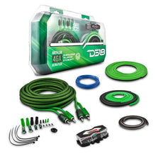 Load image into Gallery viewer, DS18 4-GA Amplifier Install Kit Advance- Green