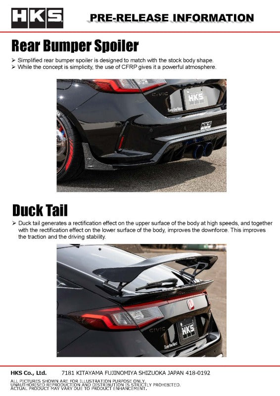 HKS BODY KIT TYPE-S FL5 R-Spoiler 53004-AH003