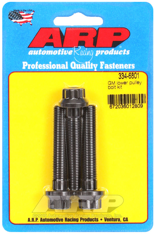 ARP GM Small Block / Big Block 3 Bolt 12pt Lower Pulley Bolt Kit - GTR Auto
