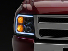 Load image into Gallery viewer, Raxiom 07-13 Chevrolet Silverado 1500 Axial Headlights w/ SEQL LED Bar- Black Housing (Clear Lens)