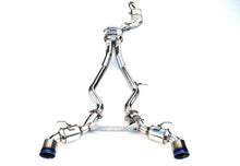 Load image into Gallery viewer, Invidia 2019+ Toyota Supra Dual N1 w/ Valve Rolled Titanium Tip Cat-back Exhaust HS19TSP4VGD1RT