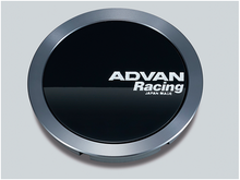 Load image into Gallery viewer, Advan 73mm Flat Center Cap - Gloss Black/Hyper Ring+White Letters