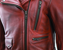 Load image into Gallery viewer, Kuryakyn Leather By River Road Arabian Spice Leather Jacket Red Womens - Small
