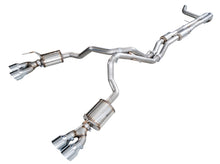 Load image into Gallery viewer, AWE Tuning 2021+ Cadillac Escalade 6.2L 0FG Dual Exit Exhaust System w/ 5in Chrome Silver Tips 3015-42321