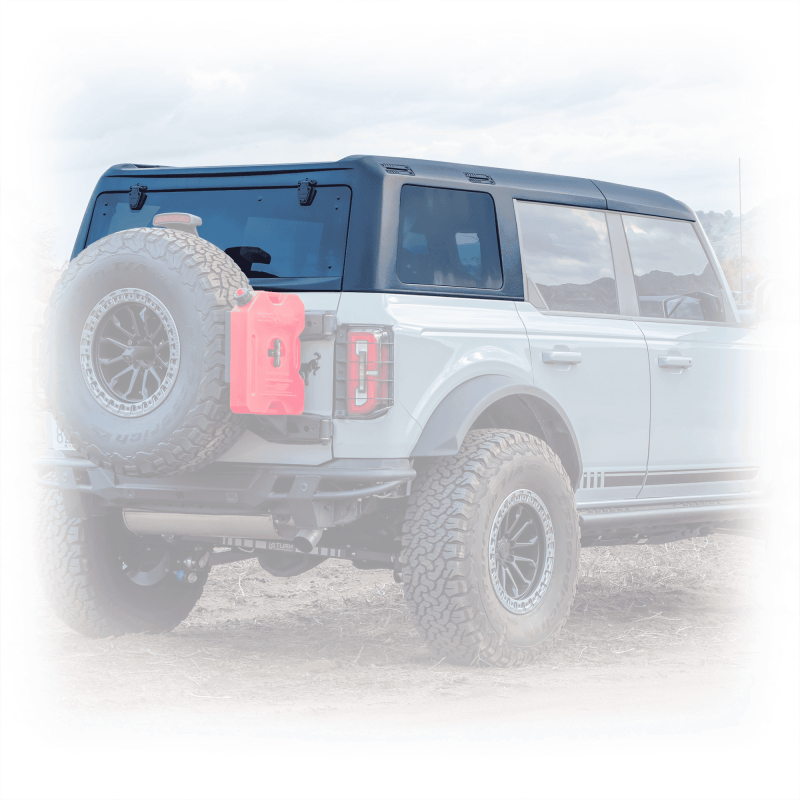 Turn Offroad 2021+ Ford Bronco 4 Dr Hardtop Defroster Side Badge Delete - TXT BLK HTBR-M4BDHL01WD