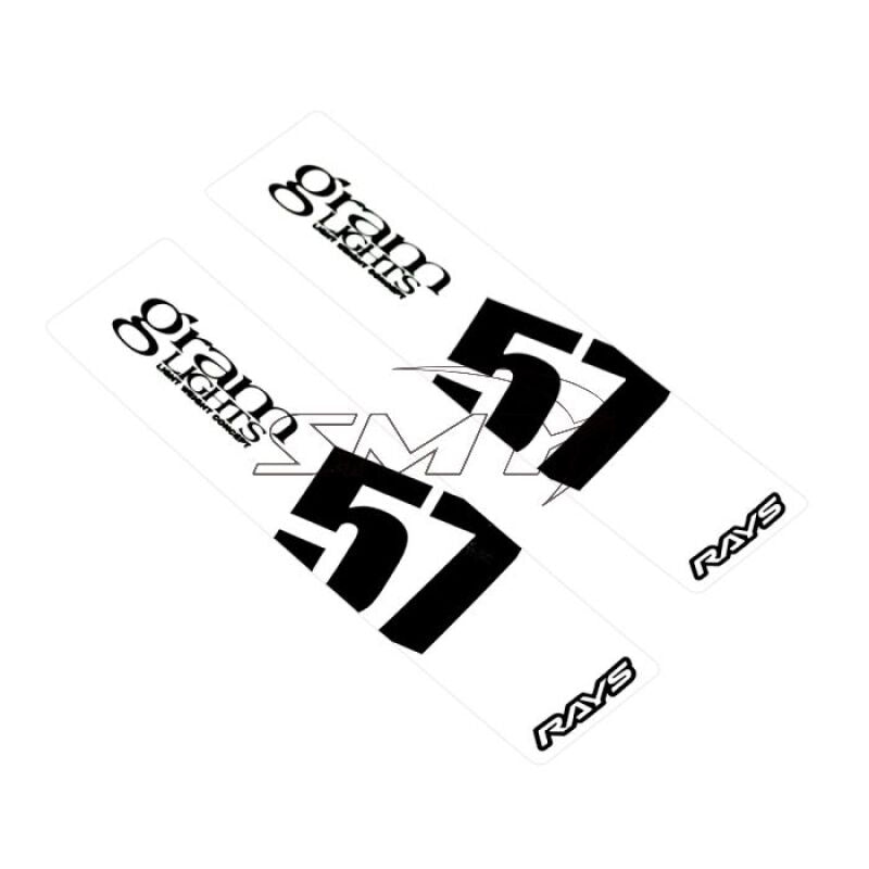 Gram Lights 57DR/57CR Spoke Sticker White (2 PCS) - GTR Auto