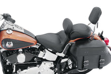 Load image into Gallery viewer, Mustang 06-17 Harley Softail Wide Tire (200mm) Sport Touring Solo Seat w/Driver Backrest - Black