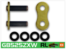 Load image into Gallery viewer, RK Chain 525ZXW Rivet Link - Gold