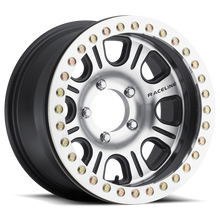 Load image into Gallery viewer, Raceline RT232 Monster 17x8.5in/8x165.1 BP/-19mm Offset/130.81mm Bore - Black &amp; MACH. Beadlock Wheel