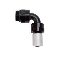Load image into Gallery viewer, Russell Hose End Crimp On 10 Sae Port Male To -8 Hose 90 Deg Swivel Blk Anodized