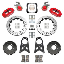 Load image into Gallery viewer, Wilwood 89-98 Nissan 240SX FNSL4R/MC4 Rear Parking BBK w/ 13.50in D/S Rotors - Red