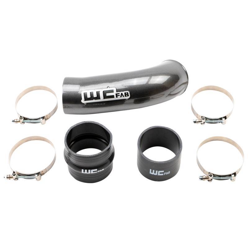 Wehrli 2020-2024 Chevrolet 6.6L L5P Duramax 4in Intake Pipe (Use w/OEM Air Box) - Bengal Silver - GTR Auto