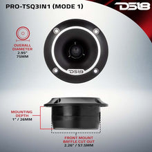 Load image into Gallery viewer, DS18 3in Surface Flush Angle High Comp Neodymium Super Bullet Twtr 100 Watts RMS 1in Almnm Vc 4 ohm