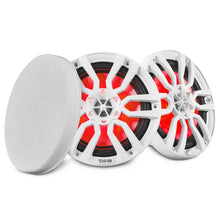 Load image into Gallery viewer, DS18 NXL Series Coaxial Marine Speaker w/ RGB Lights 8in 2-Way 125 Watts RMS 4 ohm White