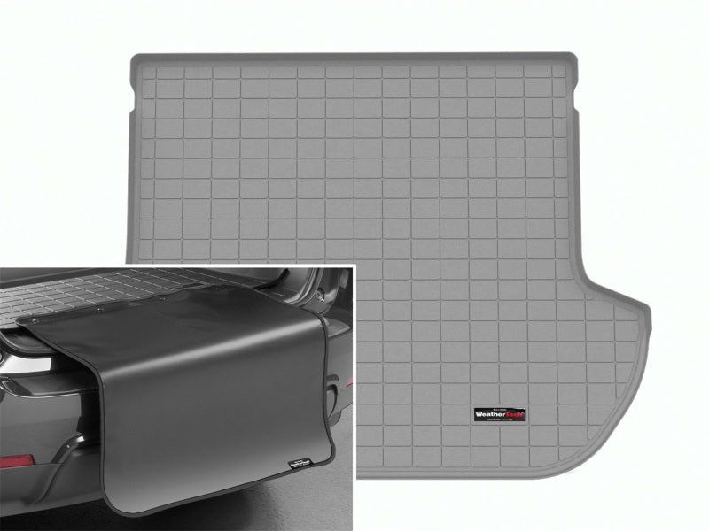 WeatherTech 10-14 Subaru Outback Trunk Cargo Liner w/Bumper Protector - Grey 421673SK
