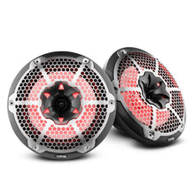 Load image into Gallery viewer, DS18 NXL-M Series Speaker w/ RGB LED Lights 10in 2-Way 200 Watts RMS 4 ohm Black Carbon Fiber