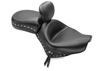 Load image into Gallery viewer, Mustang 04-21 Honda VT750 Aero Wide Touring 2PC Seat w/Driver Backrest Studs - Black