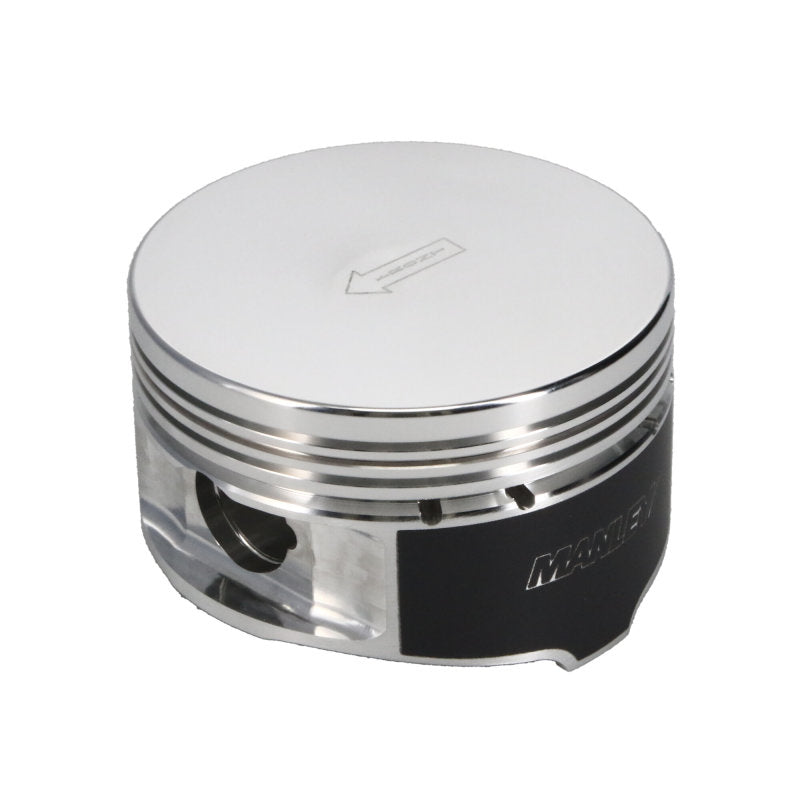 Manley Ford 4.6L/5.4L (3Valve) Flat Top Forged Aluminum 3.572in Bore 0cc Dome Piston Set - GTR Auto