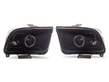 Load image into Gallery viewer, Raxiom 05-09 Ford Mustang w/ Factory Halogen LED Halo Headlights- Black Housing (Smoked Lens)