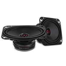 Load image into Gallery viewer, DS18 4x6in 60 Watts RMS 3 ohm 2-Way Coaxial Speakers And Component System w/ Fiberglass Cone