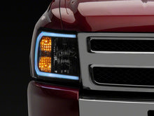 Load image into Gallery viewer, Raxiom 07-13 Chevrolet Silverado 1500 Axial Series Headlights w/ LED Bar- Black Housing (Clear Lens)