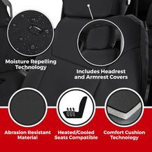 Load image into Gallery viewer, Covercraft 21-24 Ford F150 Endura PrecisionFit Custom Front Row Seat Covers - Charcoal/Silver GTF4256ABENCS