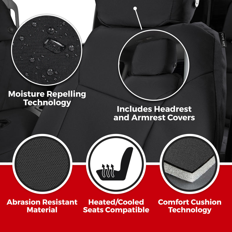 Covercraft 03-09 Dodge Ram Endura PrecisionFit Custom Second Row Seat Covers - Charcoal/Silver