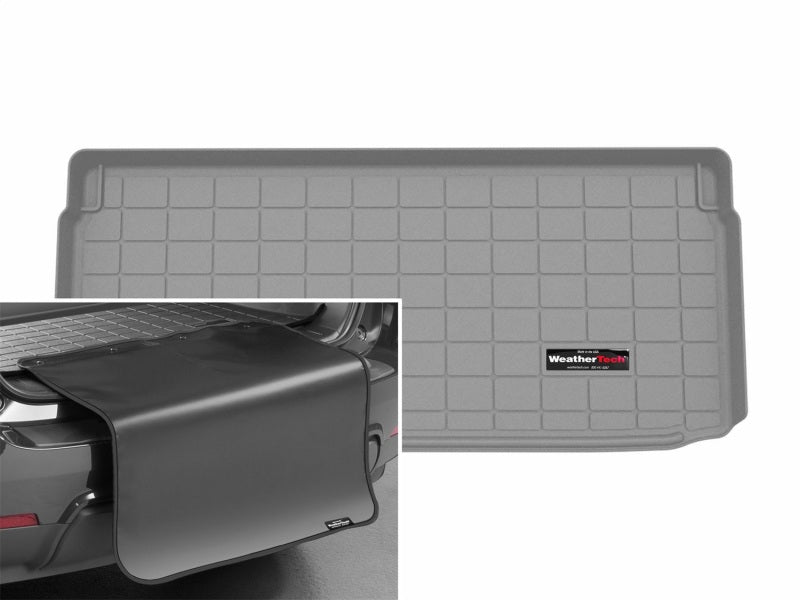 WeatherTech 14-24 MINI Hardtop 2 door Behind 3rd Row Cargo Liner w/Bumper Protector - Grey 421792SK