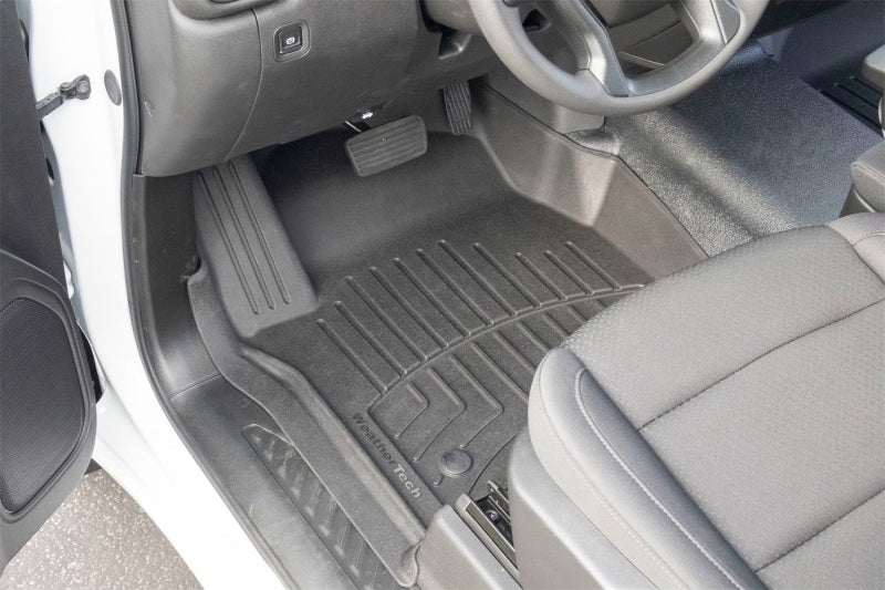 WeatherTech 19-26 Chevrolet Silverado 1st Row Front FloorLiner HP for Vinyl Floors - Black