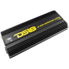 Load image into Gallery viewer, DS18 1-Chnl Amp 18000 Burst/0.67ohm 10000/1ohm 5800/2ohm 3500/4ohm Watts RMS w/ Voltmeter Black