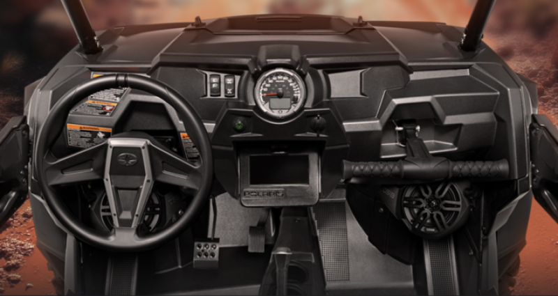 DS18 Polaris RZR Front Kick Panel Pods Loaded Enclosure 2x 6.5in Spkr Built-in Amp + Twtr Bluetooth