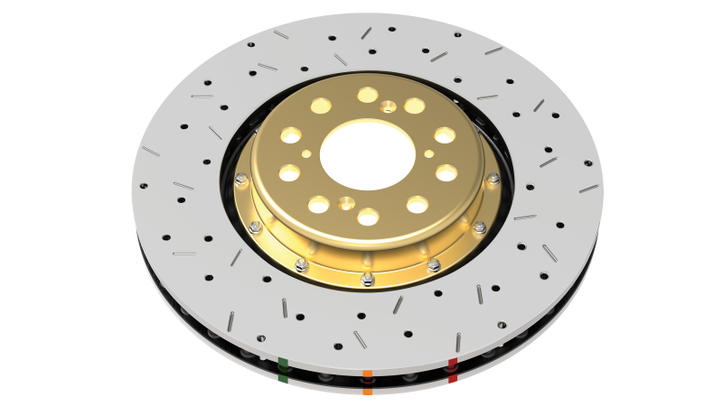 DBA 05-09 Audi A4 Sedan Front 5000 Series Drilled & Slotted Ring w/NAS Nuts