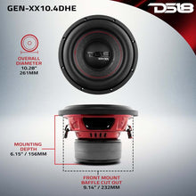 Load image into Gallery viewer, DS18 10in 500 Watts RMS 4 ohm DVC Double Stacked Magnet High Excursion Subwoofers