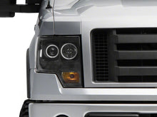 Load image into Gallery viewer, Raxiom 09-14 Ford F-150 Super White LED Halo Projector Headlights- Black Housing (Clear Lens)