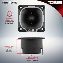 Load image into Gallery viewer, DS18 2.5in High Compression Neodymium Tweeter 125 Watts RMS 1in Pen Vc 4 ohm