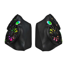 Load image into Gallery viewer, DS18 2015+ Polaris Slingshot Front Fender Dual 8in Speakers &amp; Enclosure w/ LED Lights