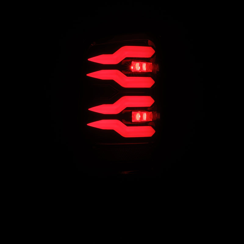 AlphaRex 94-01 Dodge Ram 1500/2500/3500 LUXX-Series LED Tail Lights - Black/Red