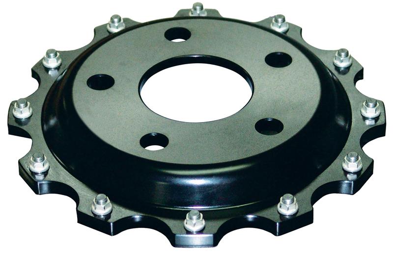 DBA 2008+ Mitsubishi EVO 10 T3 5000 Series Drilled and Slotted Front Replacement Rotor w/NAS Nuts KP