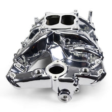 Load image into Gallery viewer, Edelbrock Pontiac 326-455 Performer RPM Intake Manifold - Chrome Plasma Finish