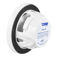 Load image into Gallery viewer, DS18 NXL Series Coaxial Marine Speaker w/ RGB Lights 6.5in 2-Way 100 Watts RMS 4 ohm White