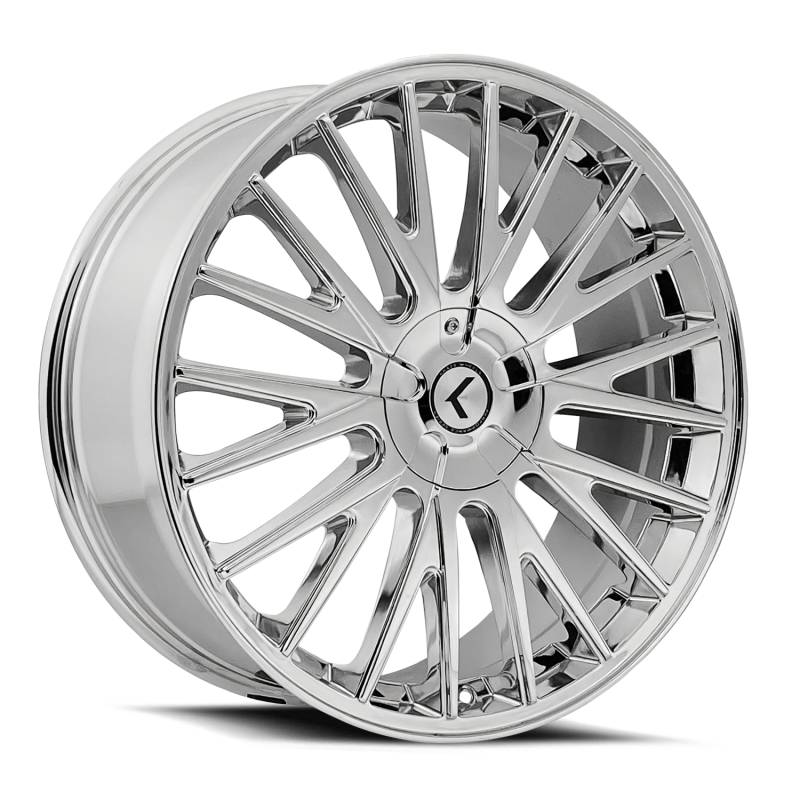 Kraze KR185 Double Down 20x8.5 / 5x108/114.3 BP / 38mm Offset / 73mm Hub Chrome Wheel