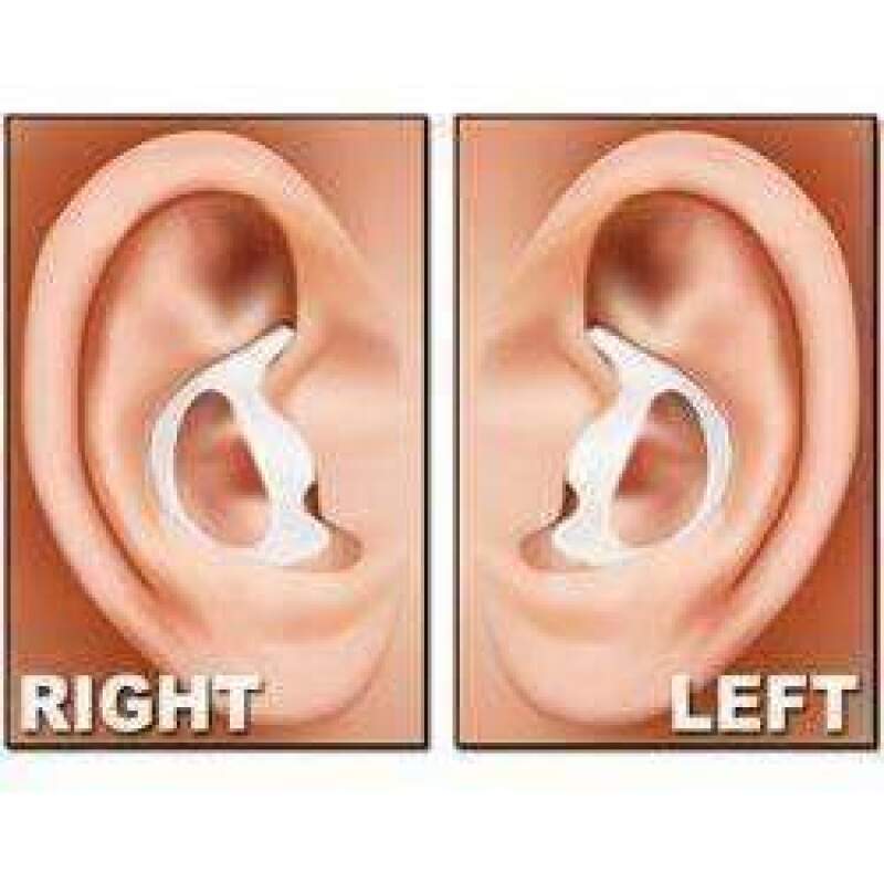 Rugged Radios Rubber Ear Mold Buds for Acoustic Tubes Left Ear / Dark Color EML-KIT-BLK