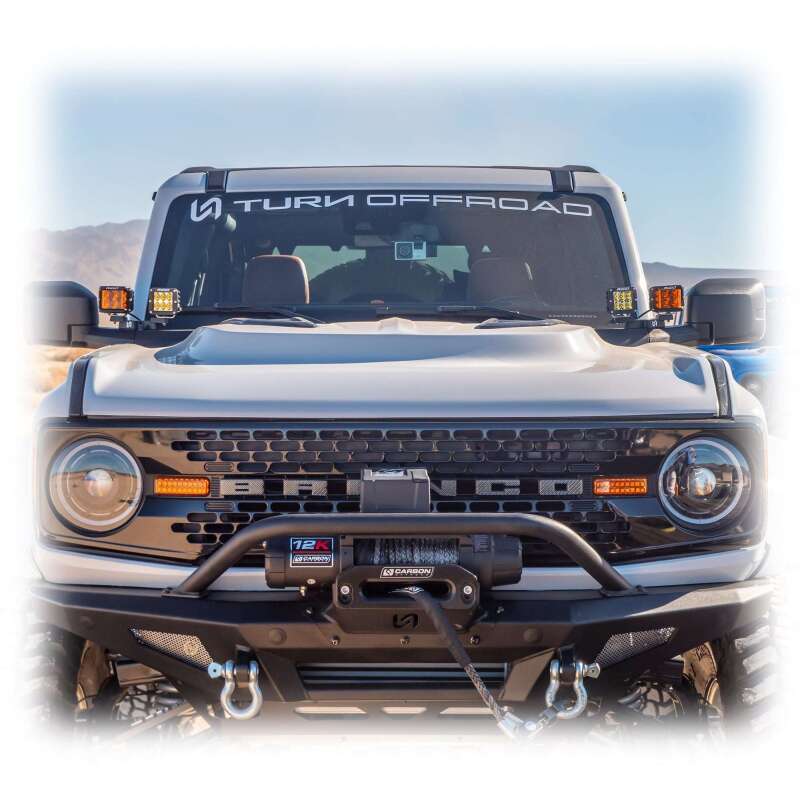 Turn Offroad 21-26 Ford Bronco Heat Extraction Fiberglass Hood HT-HD-M1