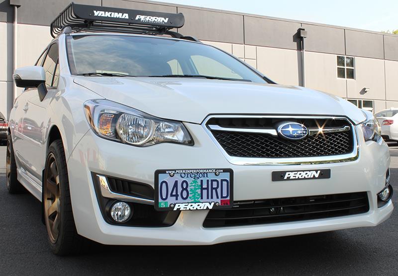 PERRIN 15-17 Subaru WRX/STI (w/o FMIC) / 13-17 Crosstrek / 12-16 Impreza License Plate Reloc. Kit - GTR Auto