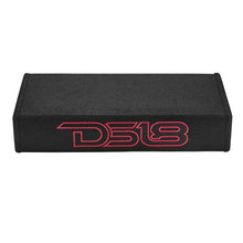 Load image into Gallery viewer, DS18 Dual 10in Shallow Enclosure w/ Subwoofer 350 Watts RMS Sealed Black Carpet